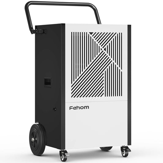 Fehom 216-Pint Commercial Dehumidifier with Pump | 371 CFM, Drain Hose Included