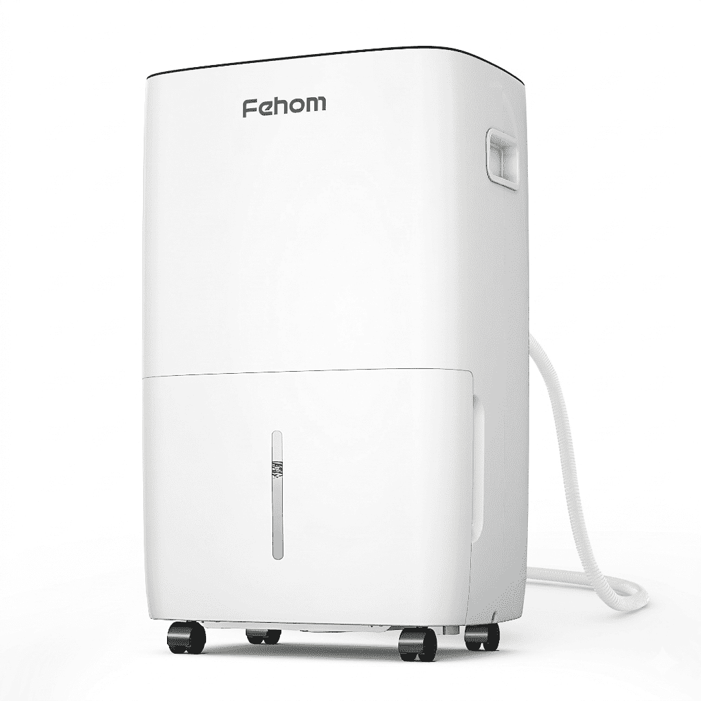 Fehom 150 Pints Dehumidifier - 7000 Sq. Ft Dehumidifier for Basement with Drain Hose and 2.12 Gal Water Tank, Smart Dehumidifiers for Home, Large Room(Model: JD026L-150)