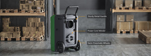 This large commercial dehumidifier with pump is widely used in water damage restoration.