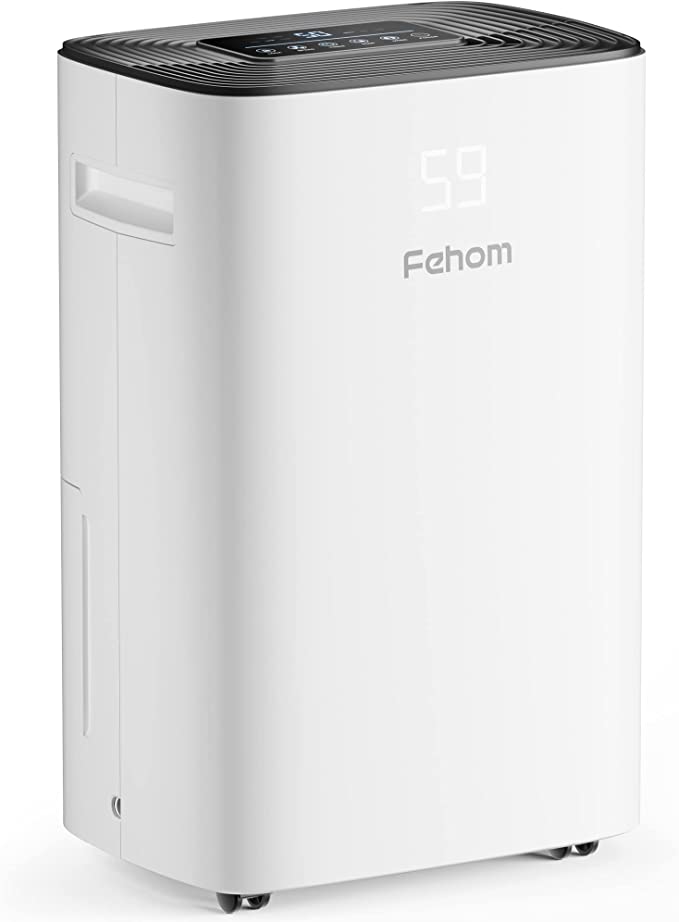 4500 Sq. Ft Dehumidifier with Drain Hose - Ideal for Bedrooms, Basements, Bathrooms, and Laundry Rooms - with Digital Control Panel, 24 Hr Timer, and Front Humidity Display (Model: PD08F )